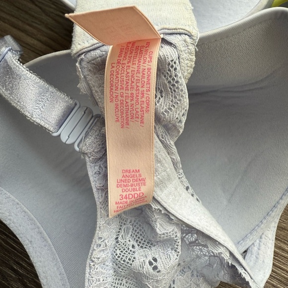 Victoria Secret Elegant Lace Bra Dream Angels with Yellow Accents size 34DDD - Picture 4 of 4